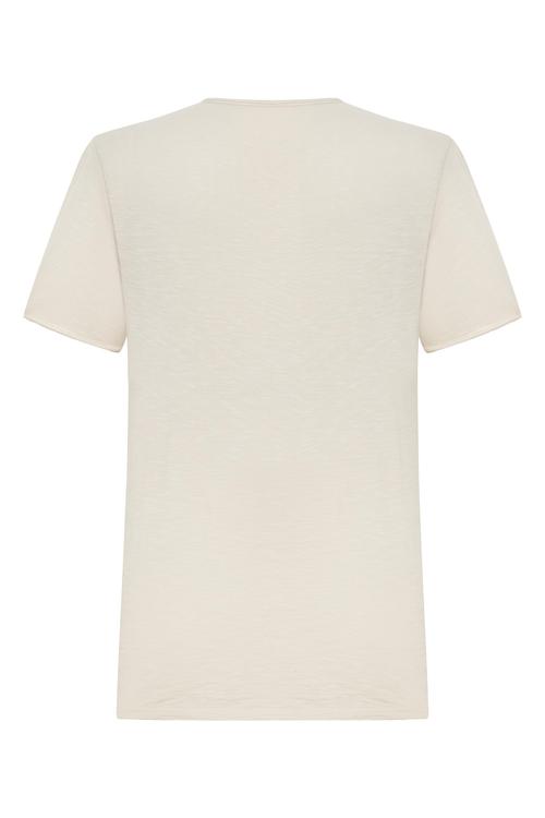  V YAKA KISA KOLLU T-SHIRT