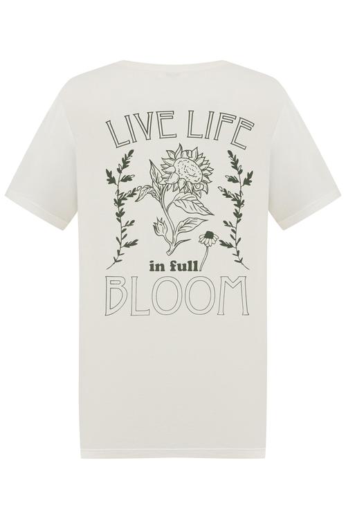  BASKILI BİSİKLET YAKA KISA KOLLU T-SHIRT