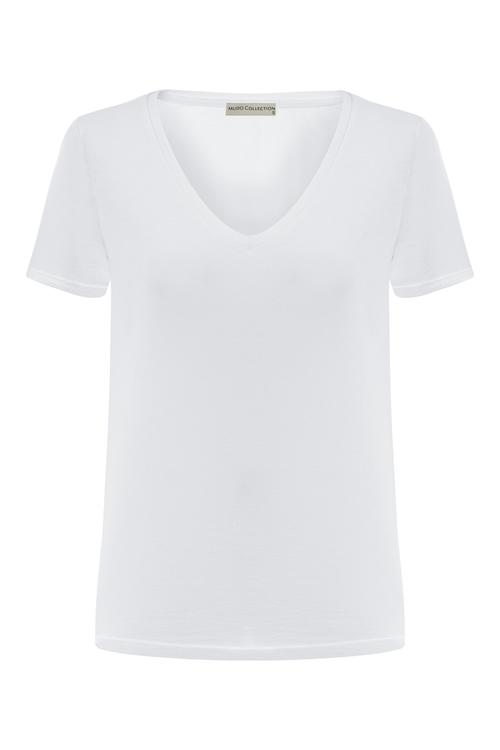  V YAKA KISA KOLLU T-SHIRT