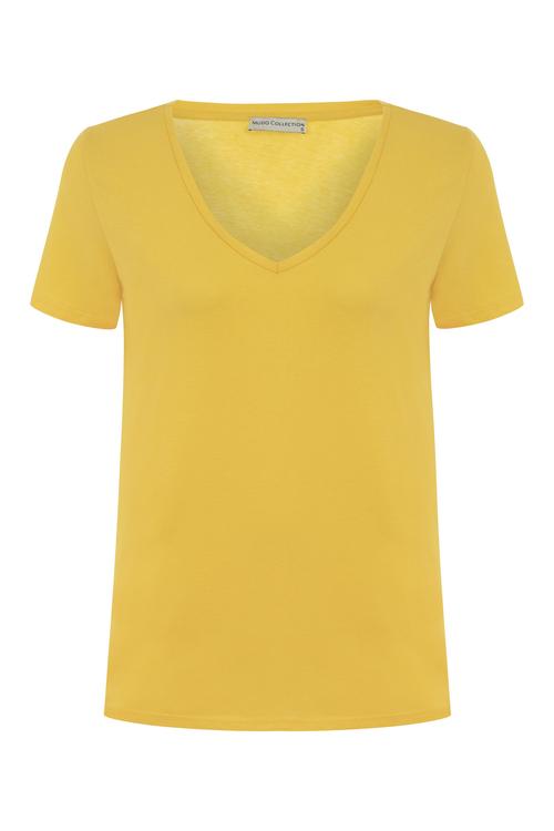  V YAKA KISA KOLLU T-SHIRT