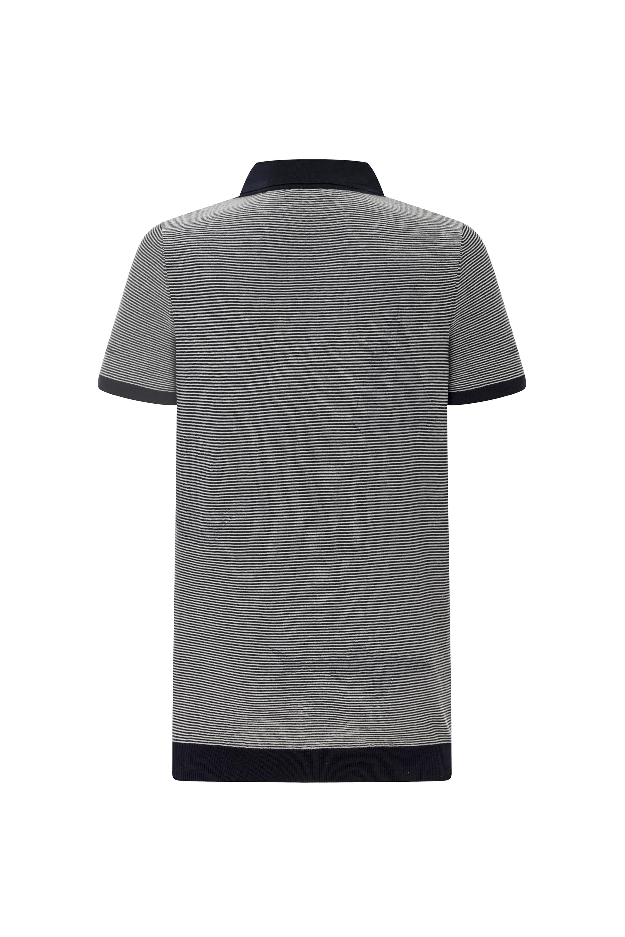 ÇİZGİLİ POLO YAKA KISA KOLLU TRİKO