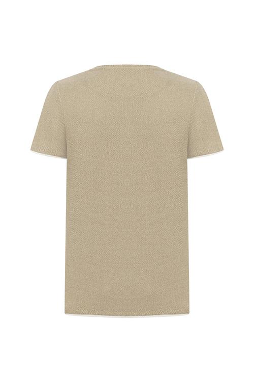  DOKULU BİSİKLET YAKA KISA KOLLU TRİKO