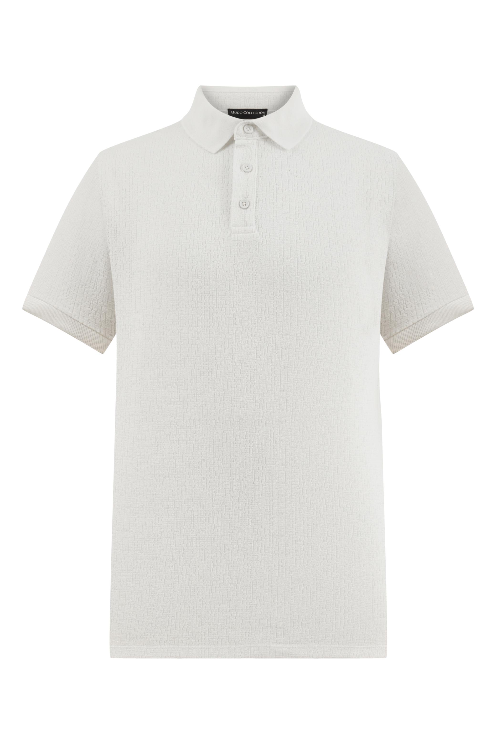 DOKULU POLO YAKA T-SHIRT