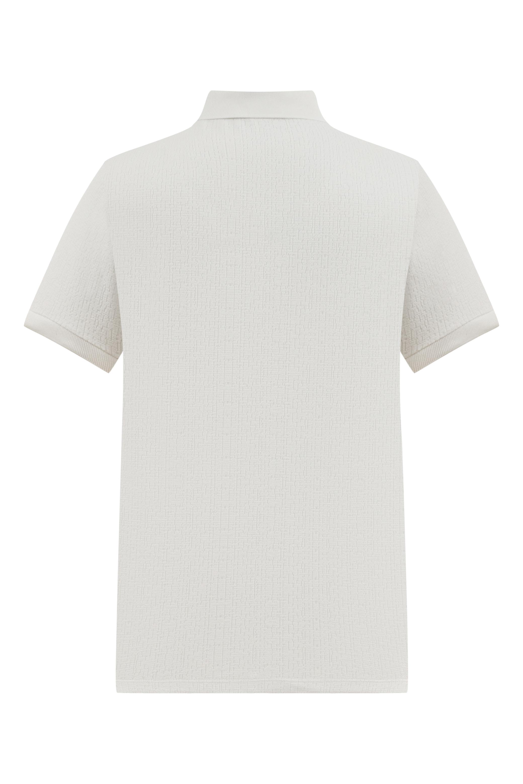 DOKULU POLO YAKA T-SHIRT