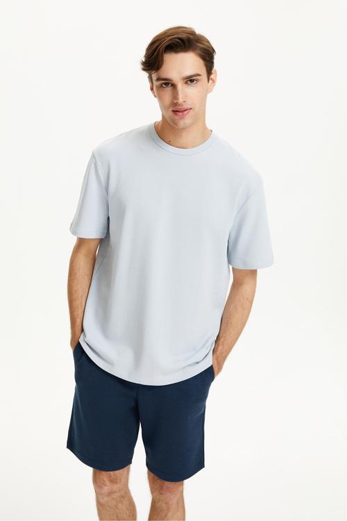  BİSİKLET YAKA KISA KOLLU SWEATSHIRT