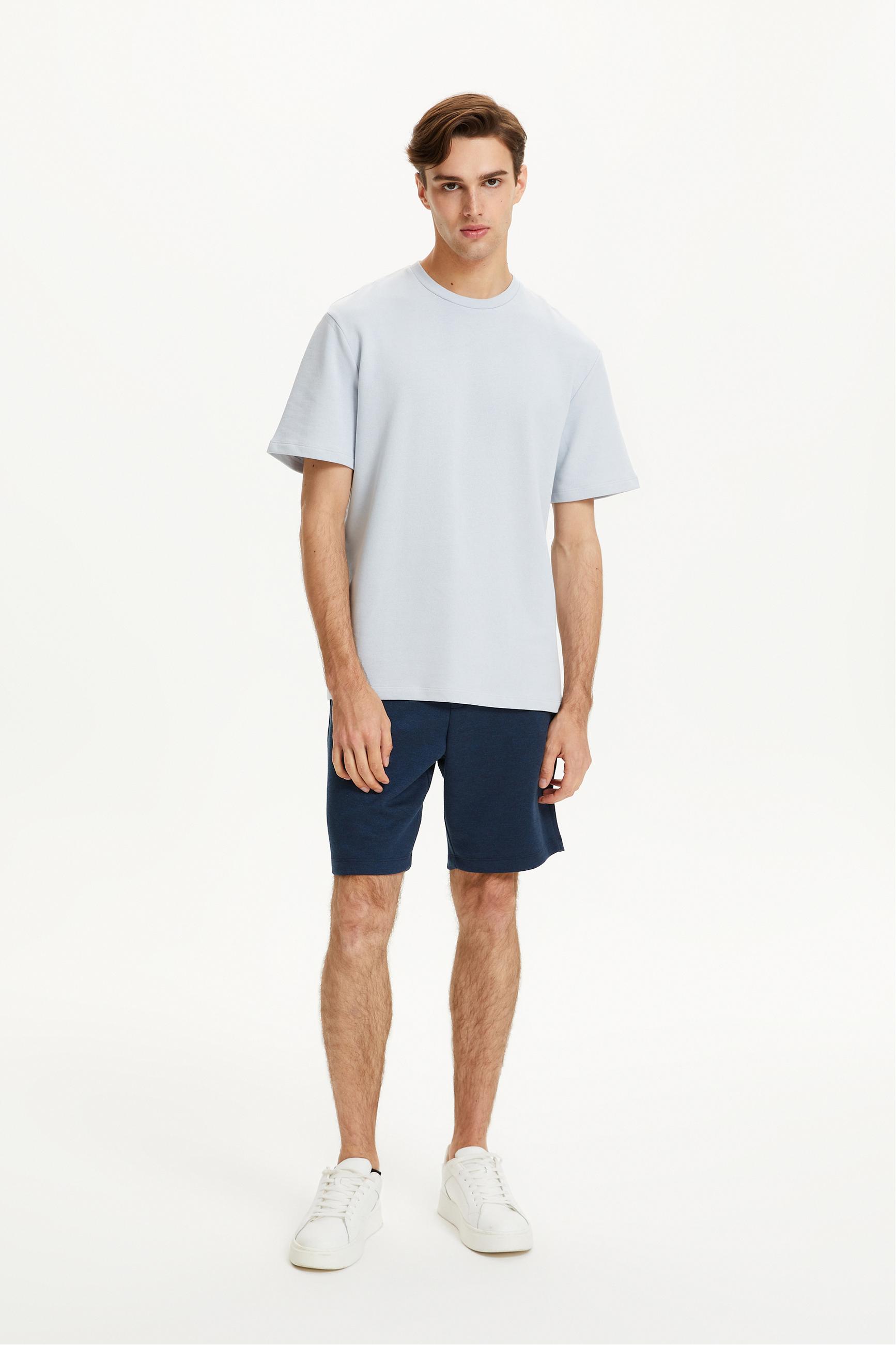 BİSİKLET YAKA KISA KOLLU SWEATSHIRT