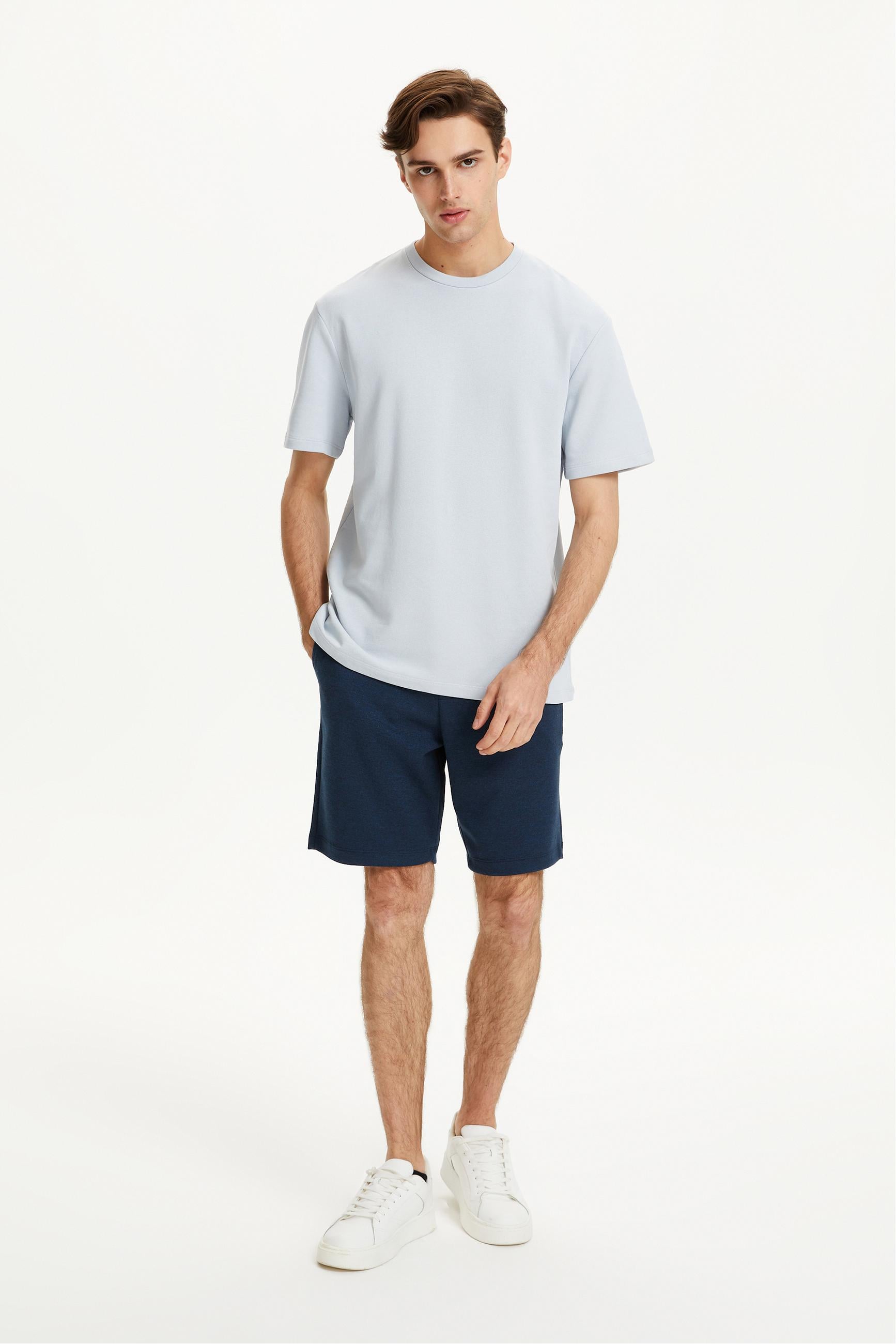 BİSİKLET YAKA KISA KOLLU SWEATSHIRT