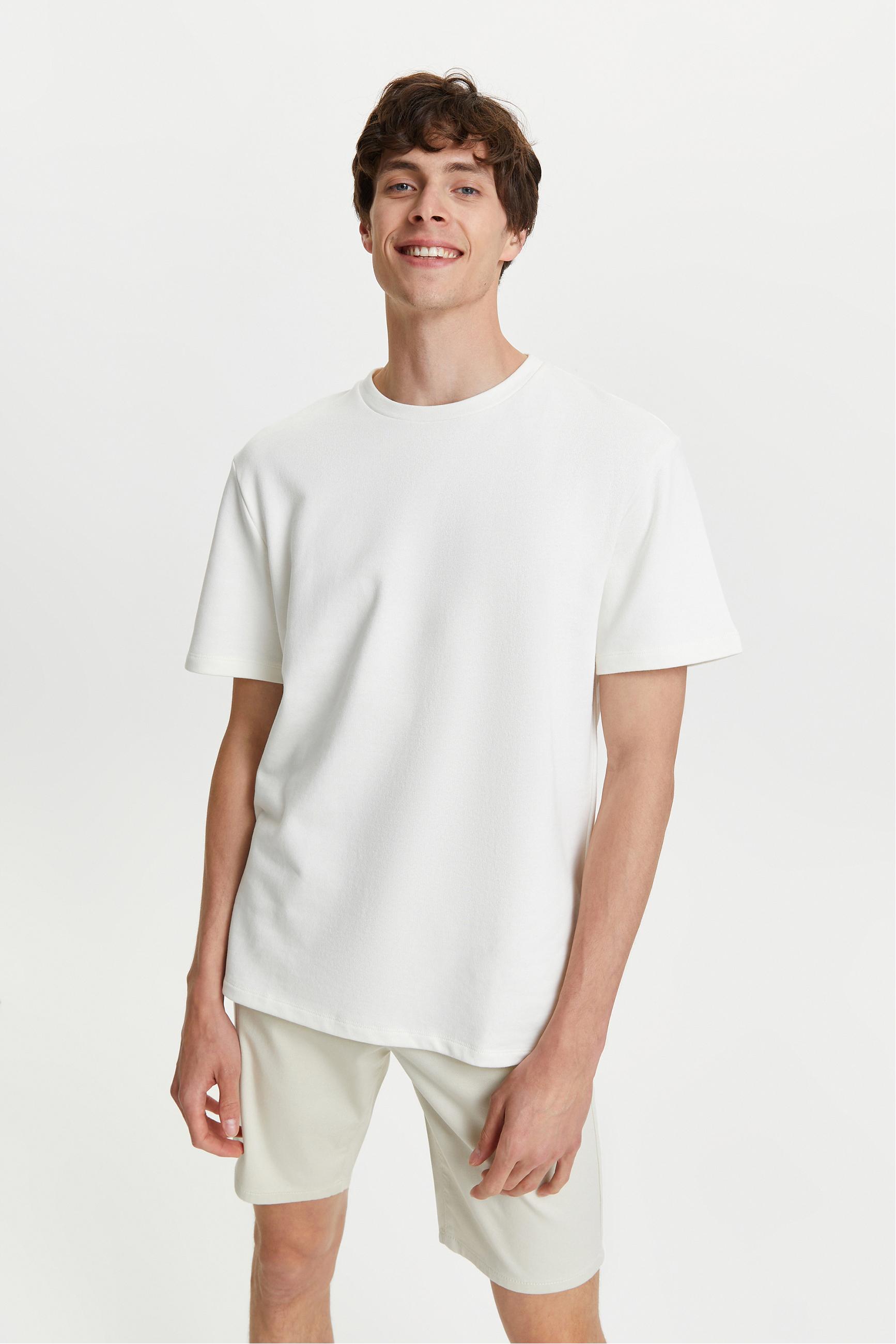 BİSİKLET YAKA KISA KOLLU SWEATSHIRT