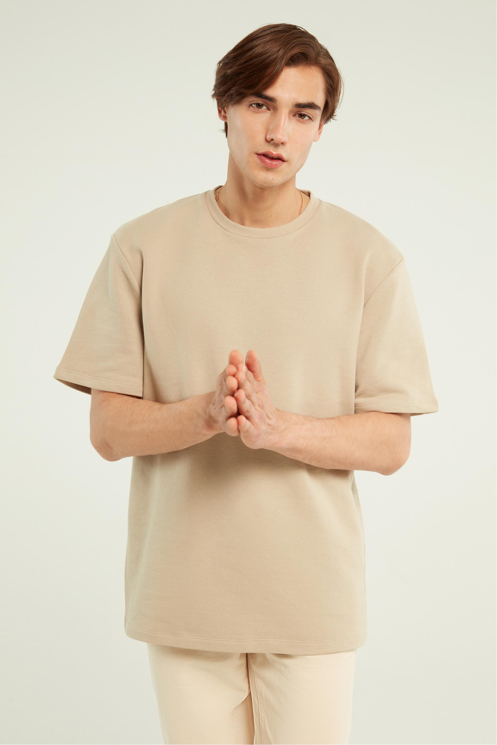 BİSİKLET YAKA KISA KOLLU SWEATSHIRT