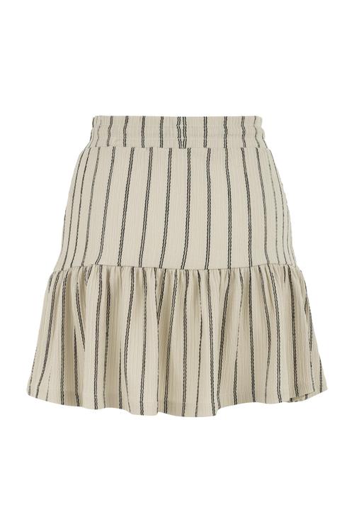  ÇİZGİLİ PİLELİ MİNİ KLOŞ ETEK
