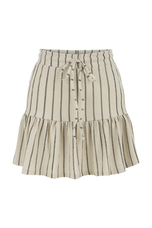  ÇİZGİLİ PİLELİ MİNİ KLOŞ ETEK