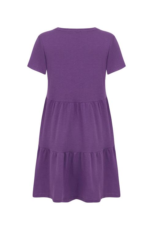  KISA KOLLU MİNİ KLOŞ ELBİSE