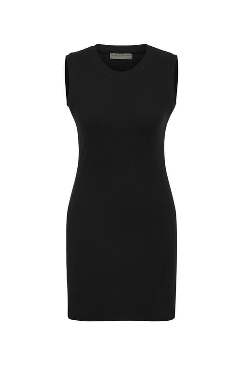  KOLSUZ DAR KESİM MİNİ ELBİSE