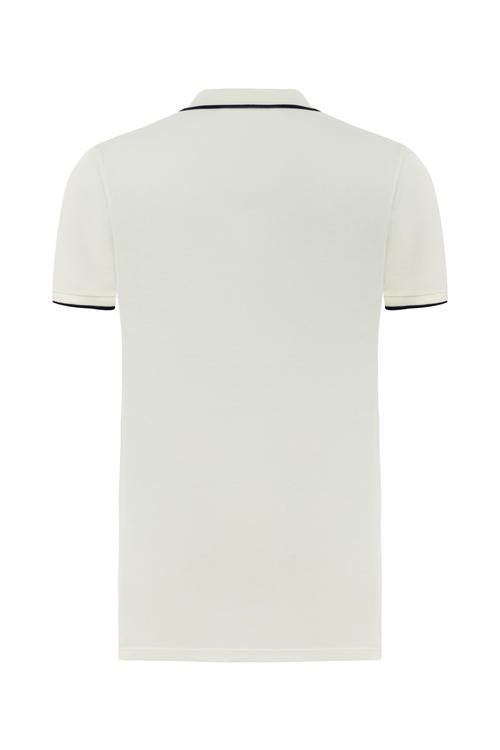  MARİN DETAYLI POLO YAKA KISA KOLLU T-SHIRT