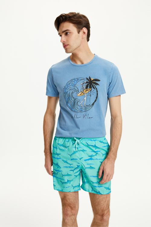  ANIMAL DESENLİ DENİZ ŞORTU