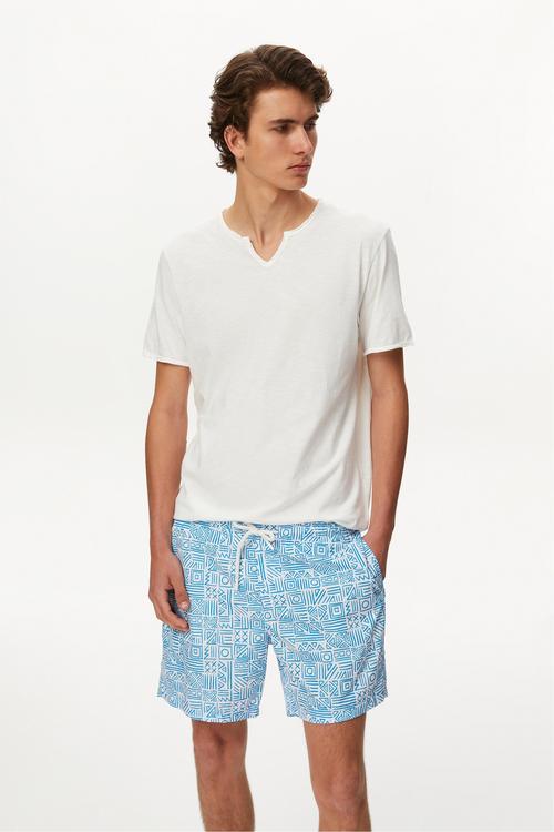  ETNİK DESENLİ DENİZ ŞORTU