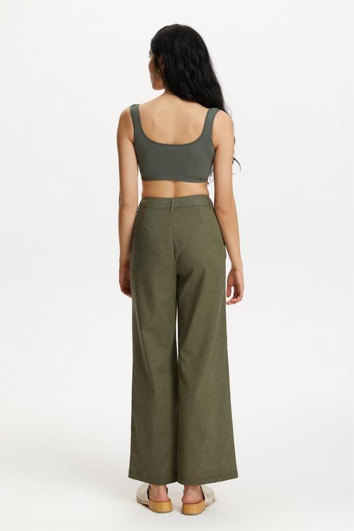  KETEN KARIŞIMLI RAHAT KESİM PANTOLON