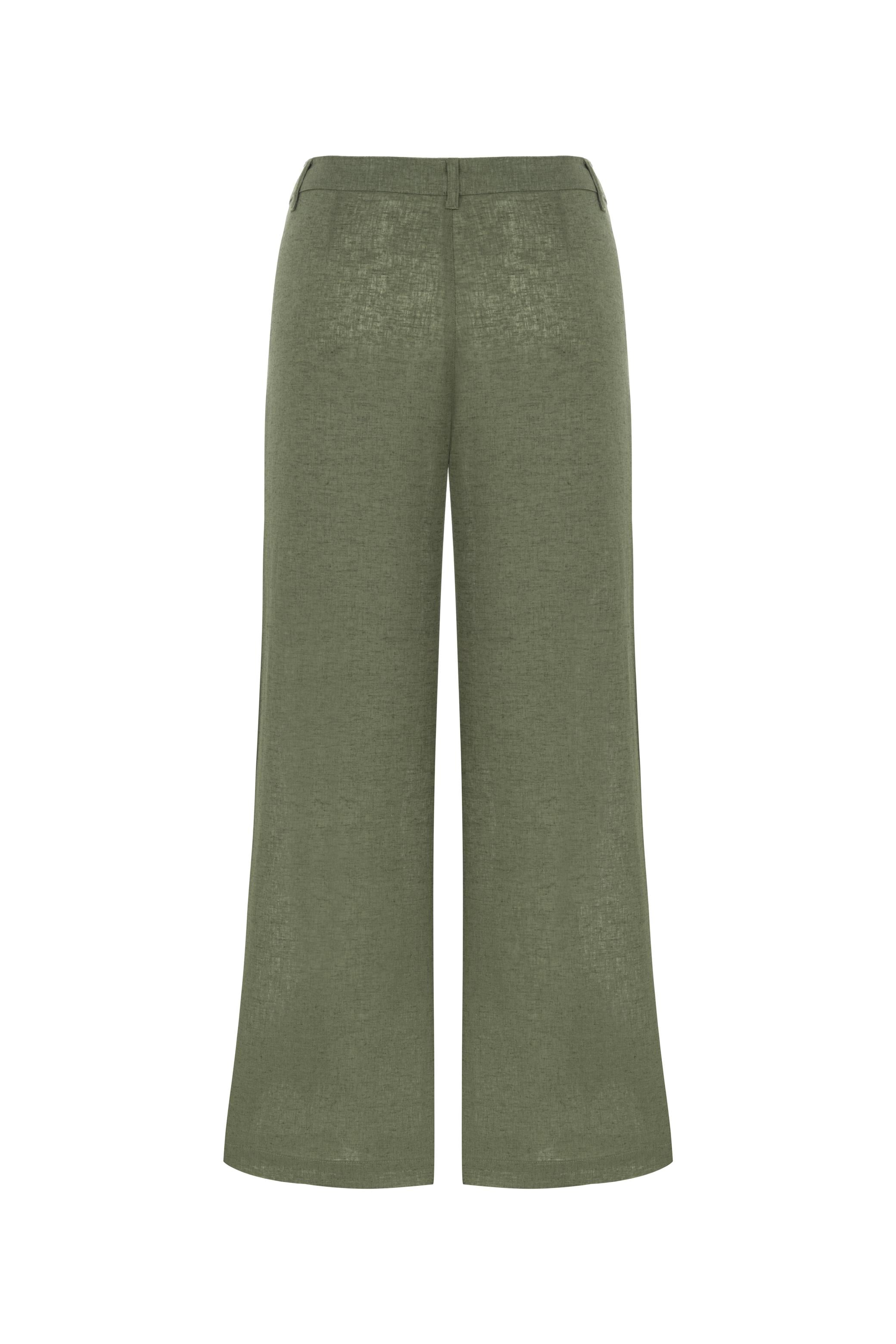 KETEN KARIŞIMLI RAHAT KESİM PANTOLON