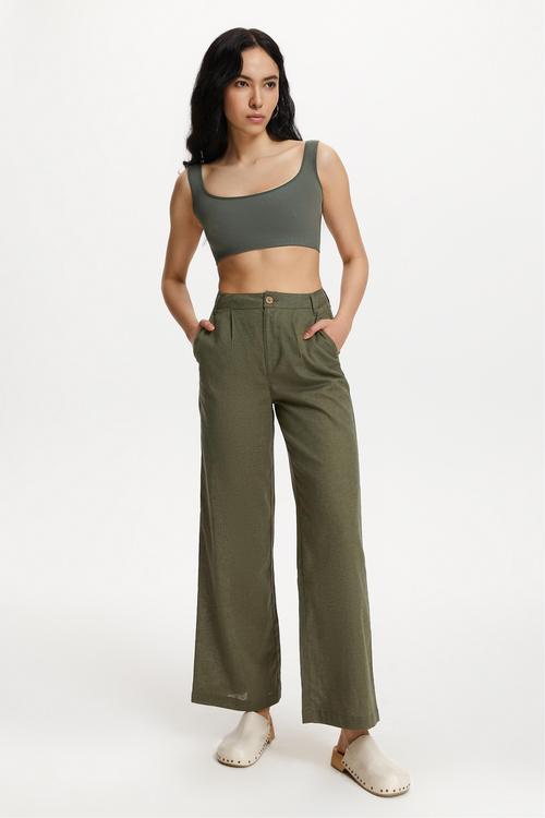  KETEN KARIŞIMLI RAHAT KESİM PANTOLON