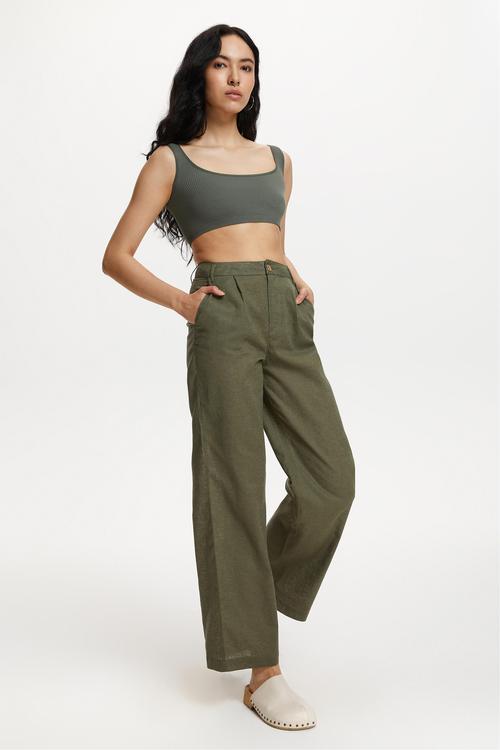 KETEN KARIŞIMLI RAHAT KESİM PANTOLON