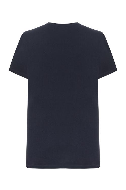  BAYRAK DETAYLI BİSİKLET YAKA KISA KOLLU T-SHIRT