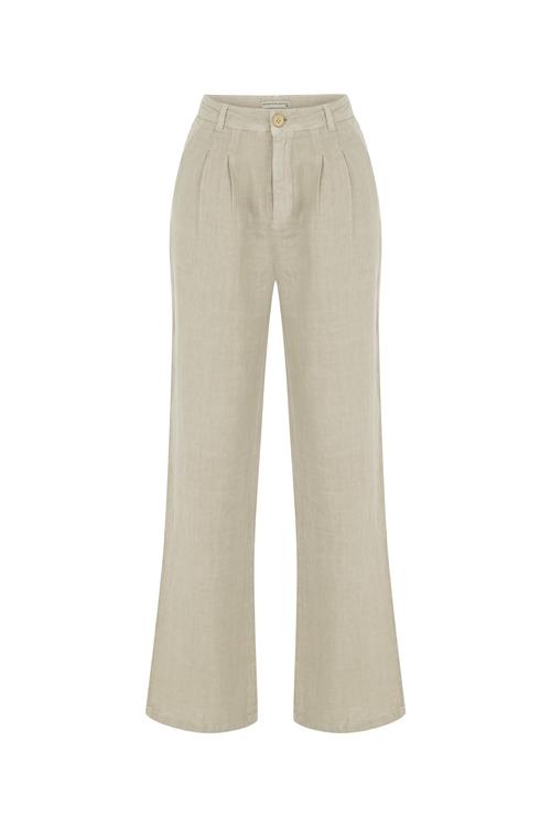  GENİŞ PAÇA KETEN PANTOLON