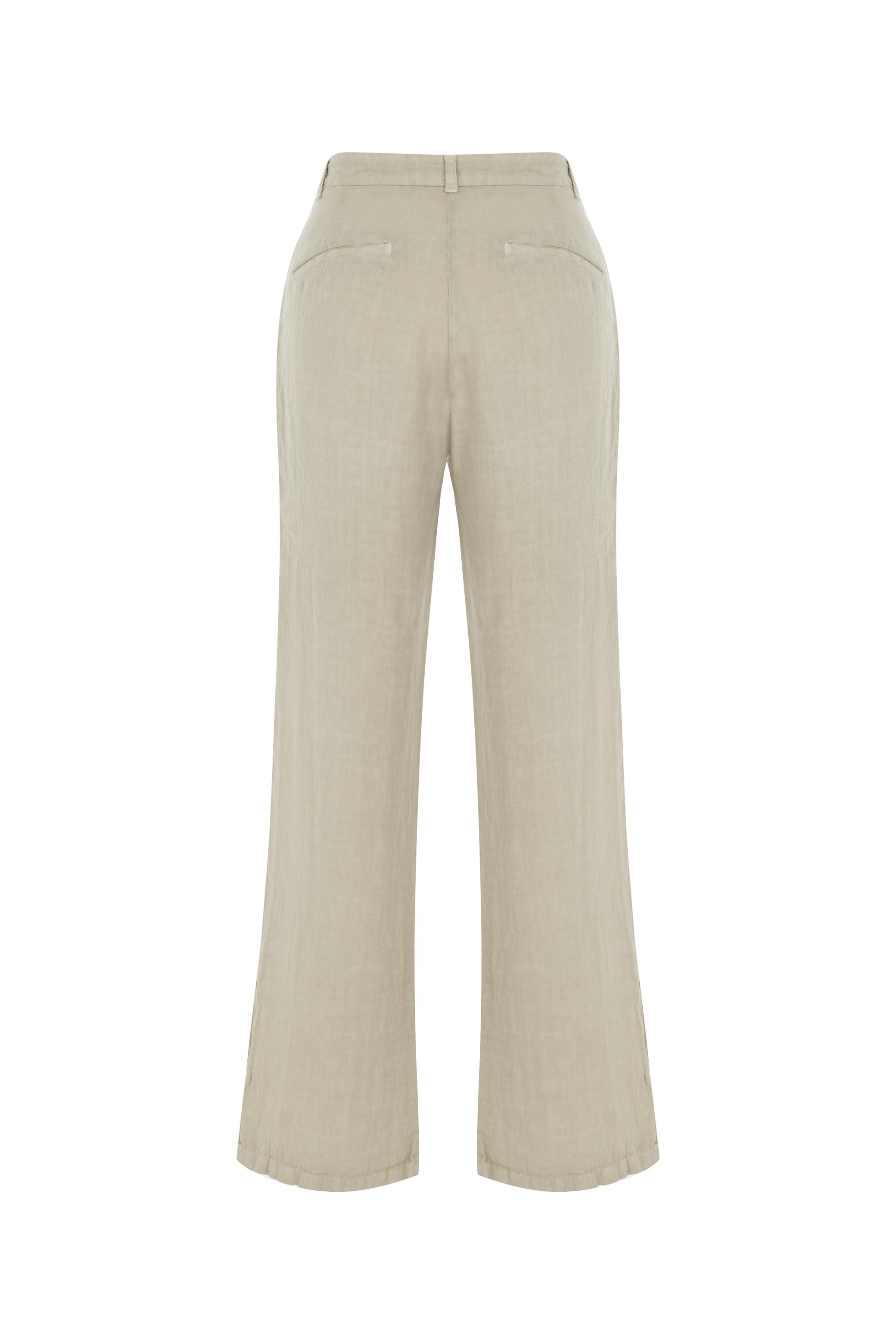 GENİŞ PAÇA KETEN PANTOLON