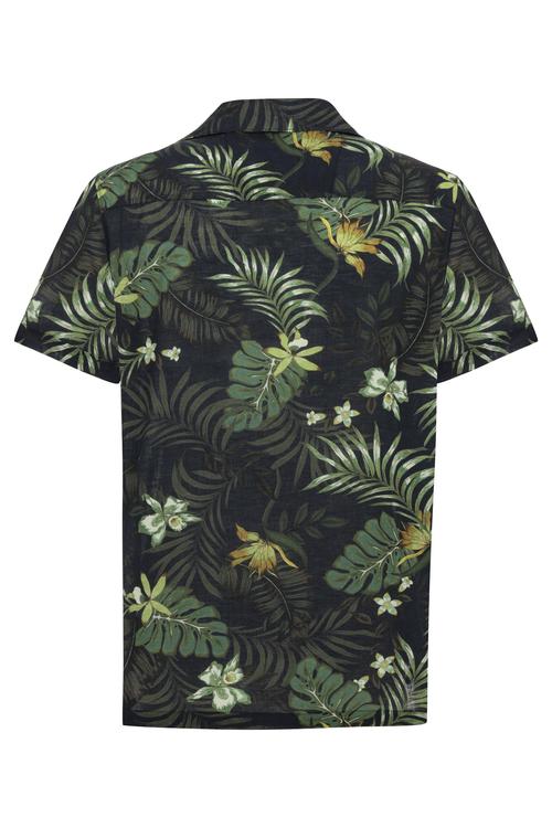 TROPİKAL DESENLİ KISA KOLLU REGULAR FIT GÖMLEK