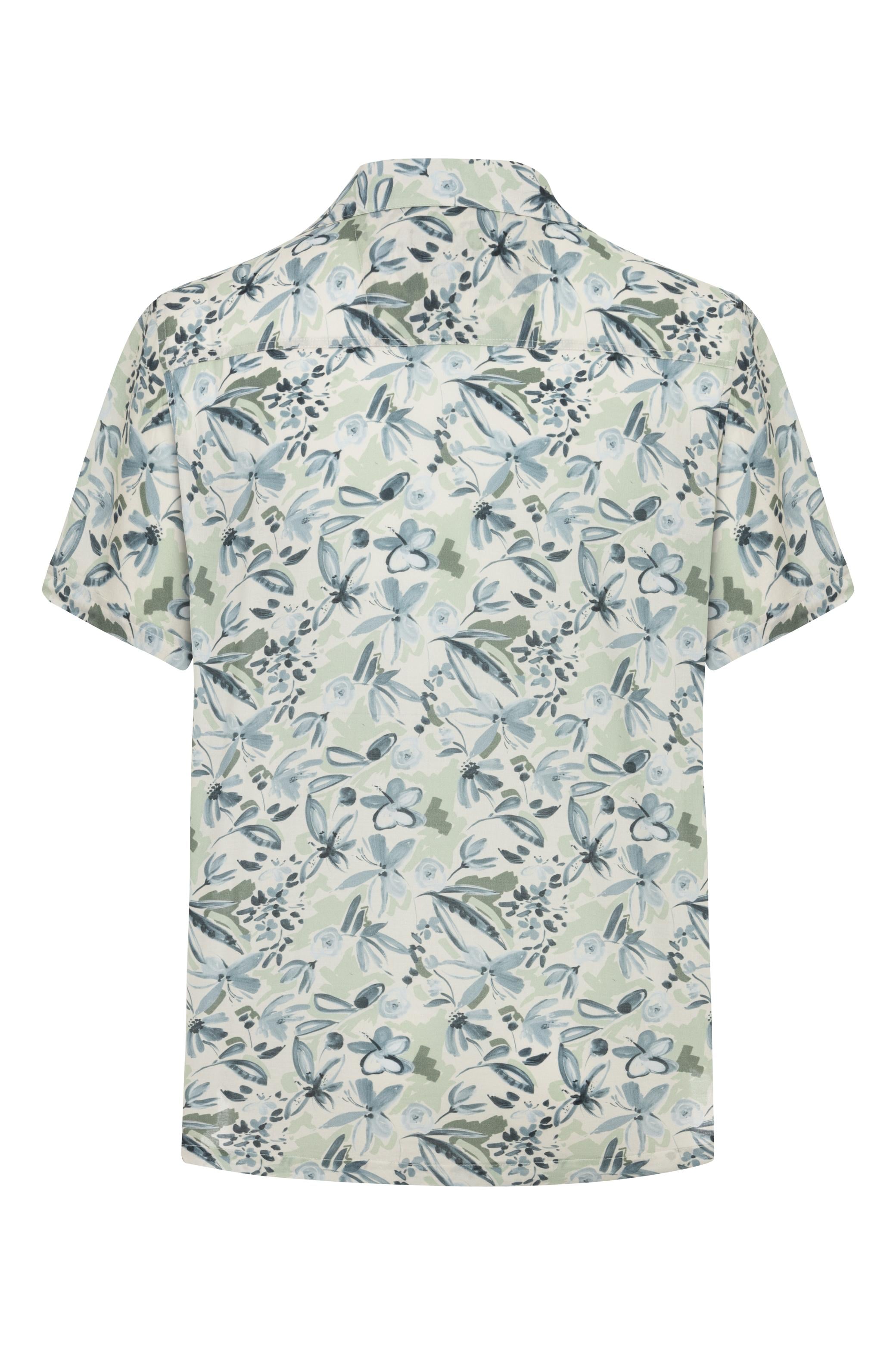 DESENLİ KISA KOLLU REGULAR FIT GÖMLEK