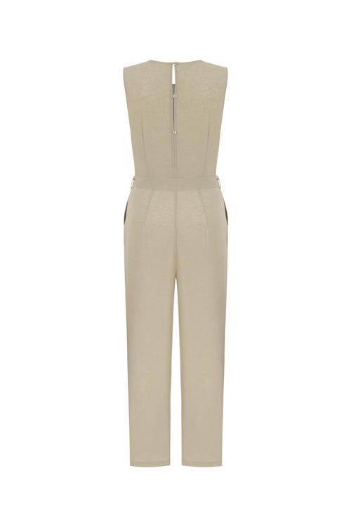  KETEN KARIŞIMLI KOLSUZ MAXI TULUM