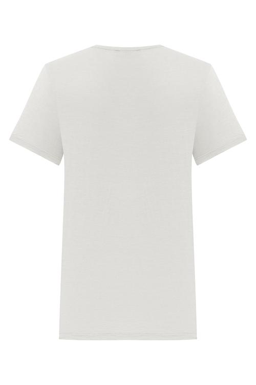  ÇAPA DETAYLI KISA KOLLU T-SHIRT