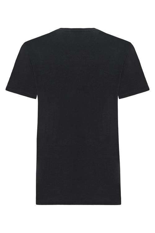  ÇAPA DETAYLI KISA KOLLU T-SHIRT