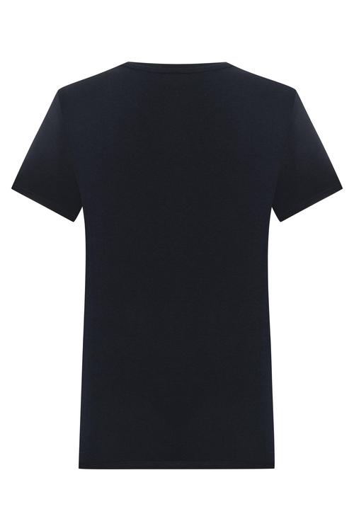  MARİN DETAYLI BİSİKLET YAKA T-SHIRT