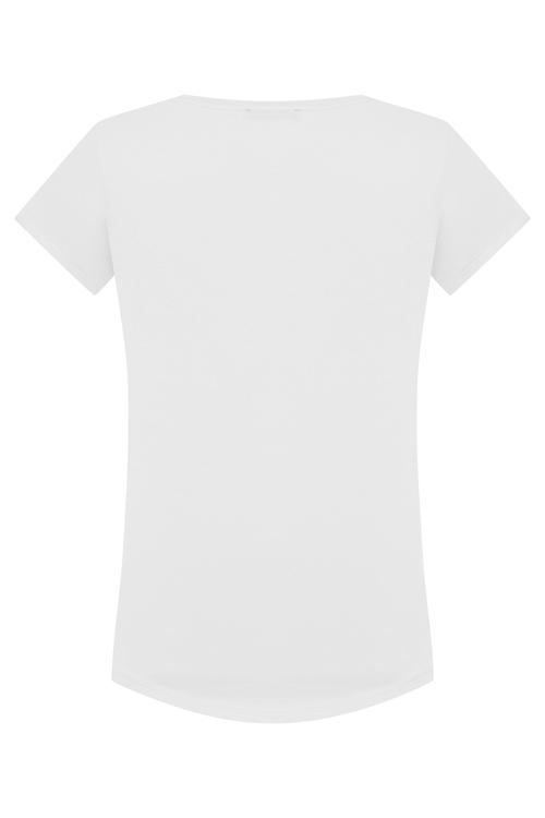  BALIK BASKILI KISA KOLLU T-SHIRT