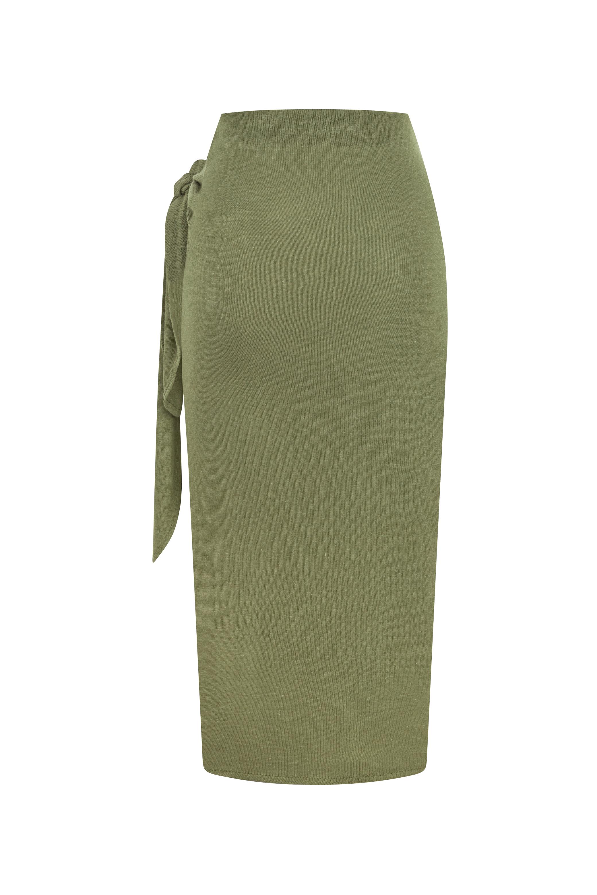 BAĞLAMA DETAYLI DÜZ KESİM MİDİ ETEK