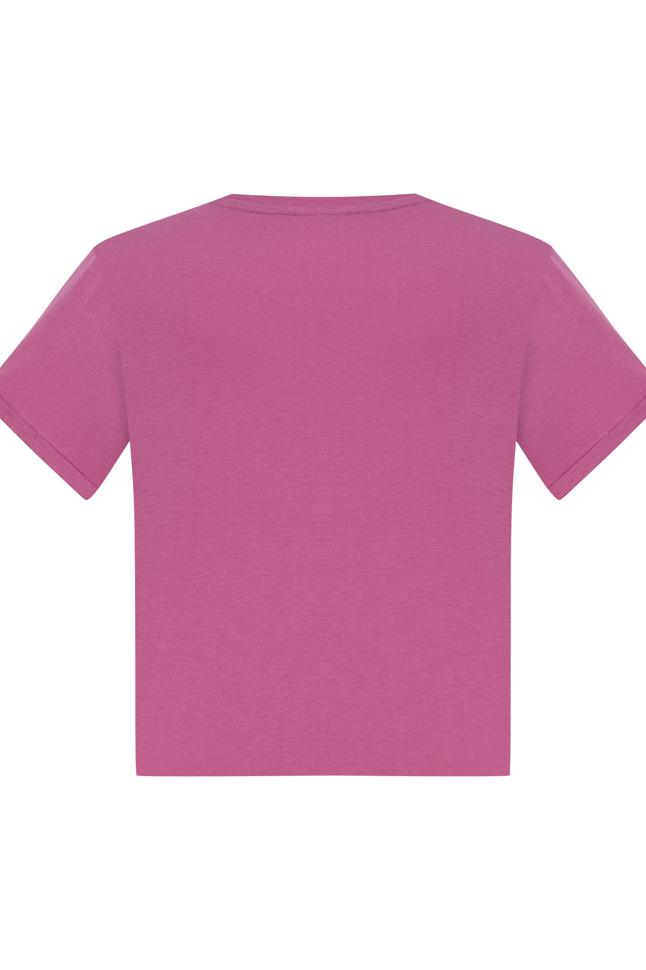 PAPATYA DESENLİ KISA KOLLU T-SHIRT