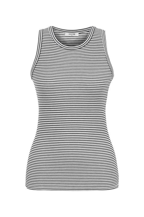  ÇİZGİLİ BİSİKLET YAKA ATLET