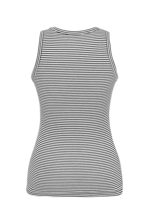  ÇİZGİLİ BİSİKLET YAKA ATLET