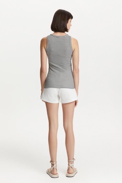  ÇİZGİLİ BİSİKLET YAKA ATLET