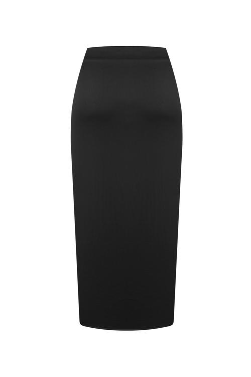  DRAPELİ YIRTMAÇLI MİDİ ETEK