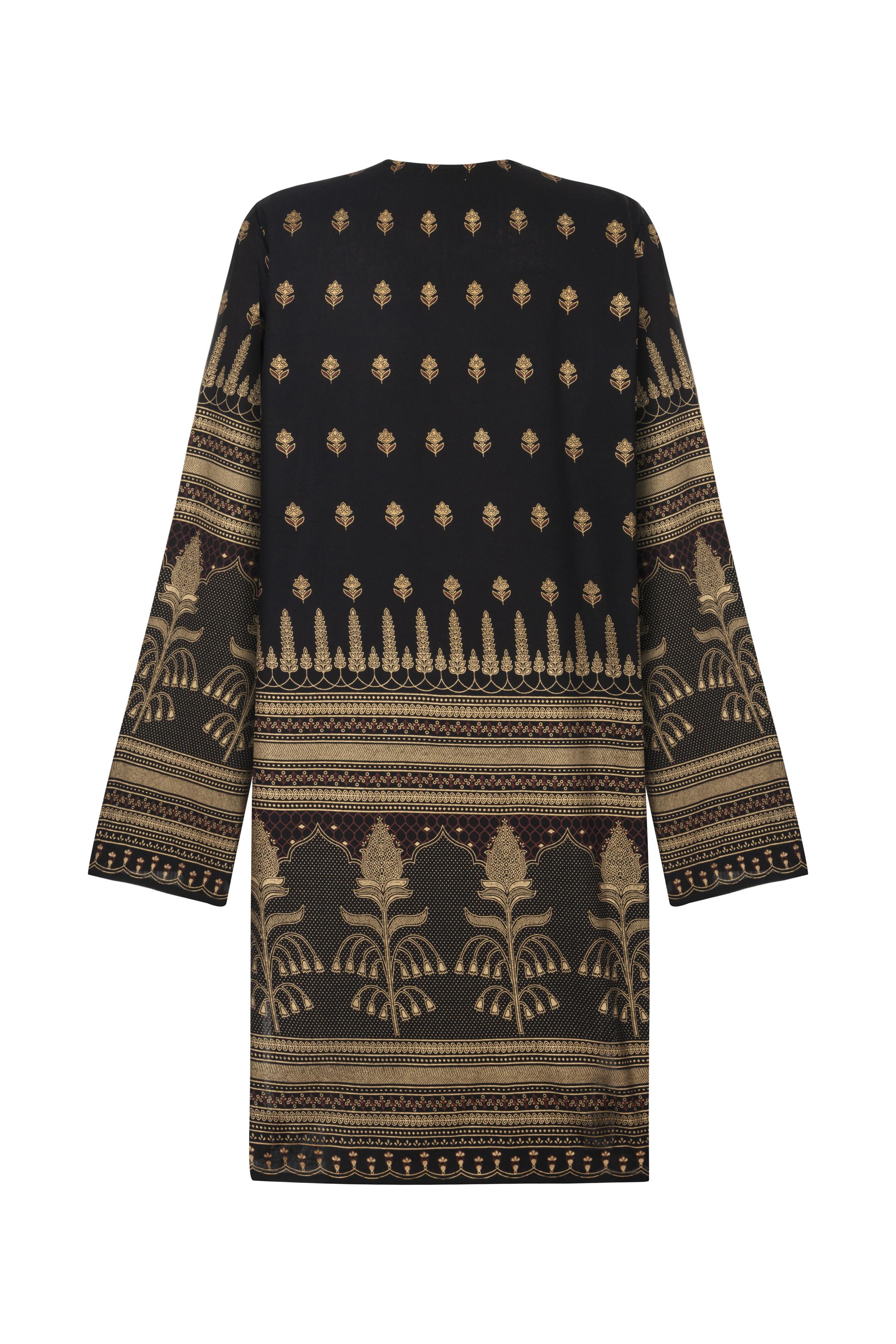 ETNİK DESENLİ PLAJ KİMONO