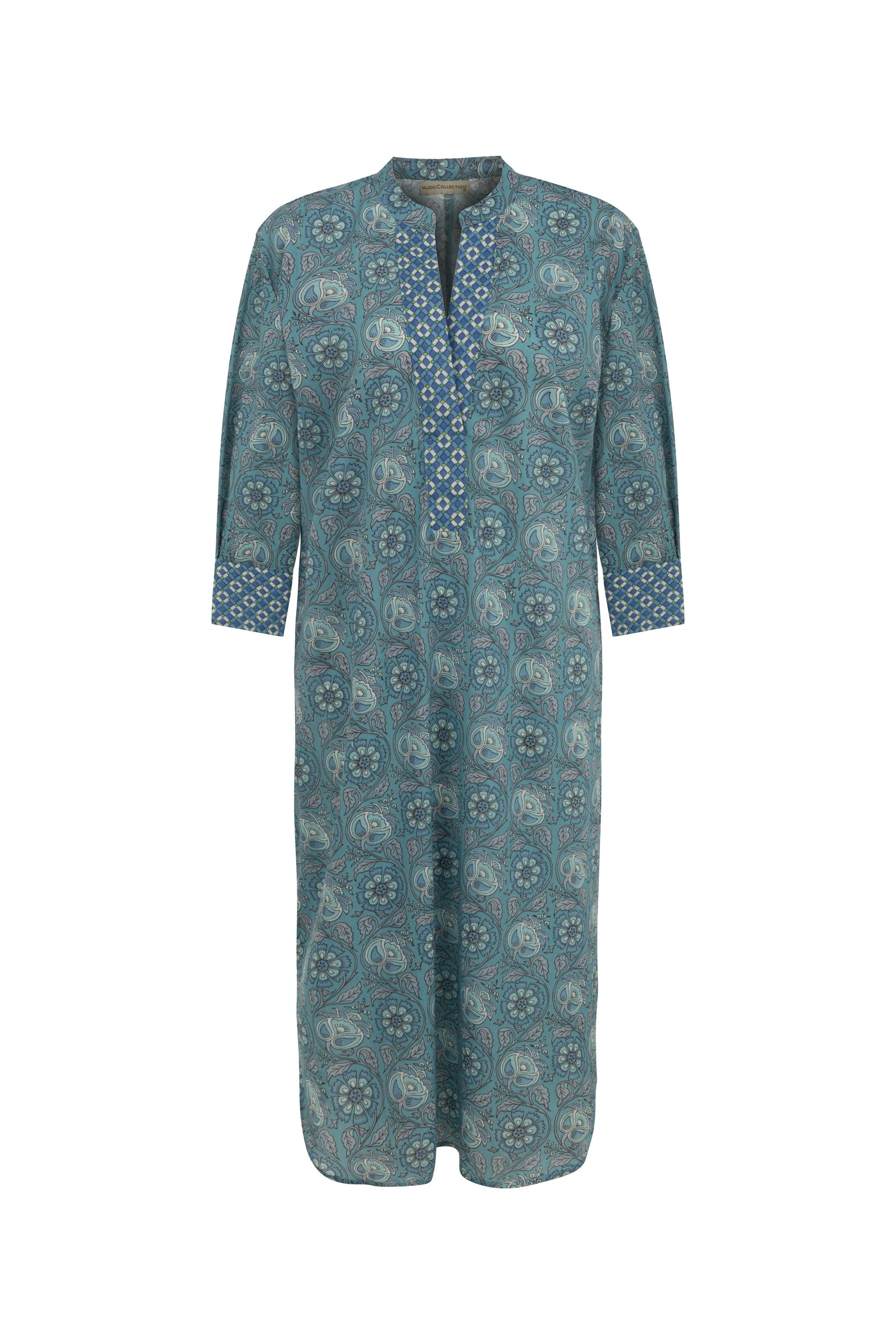 ETNİK DESENLİ PLAJ ELBİSESİ