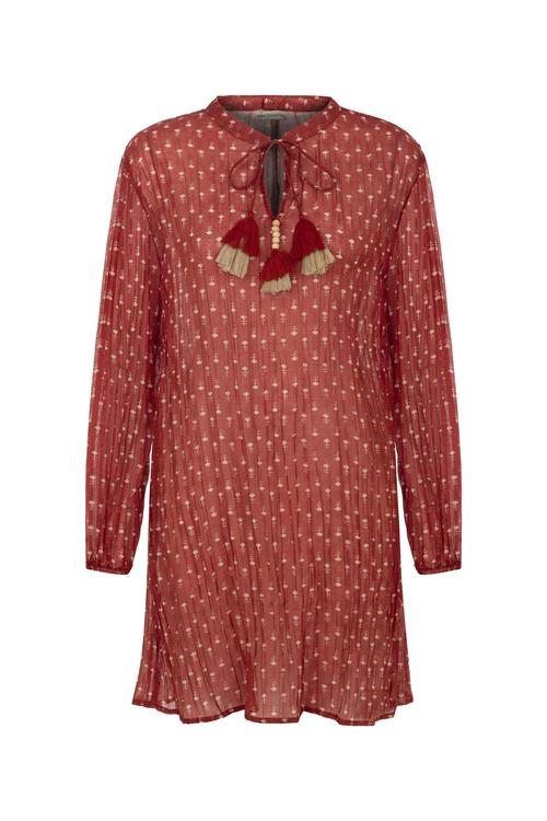  ETNİK DESENLİ MİNİ ELBİSE