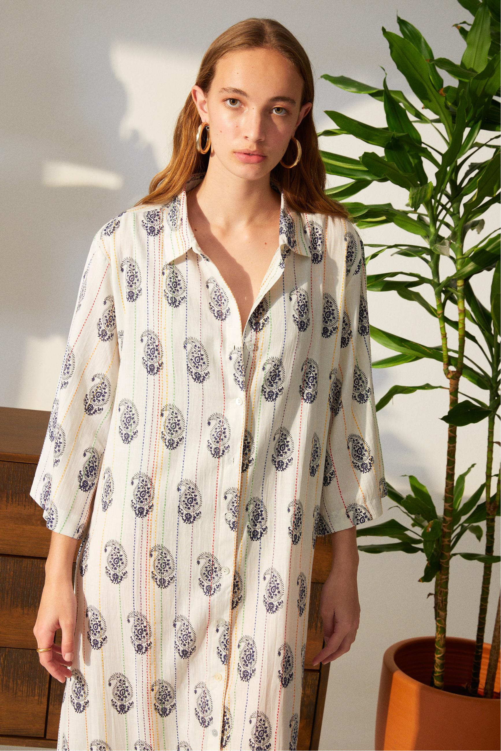 YIRTMAÇLI UZUN PLAJ ELBİSESİ