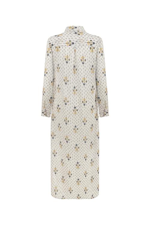  ETNİK DESENLİ UZUN ELBİSE