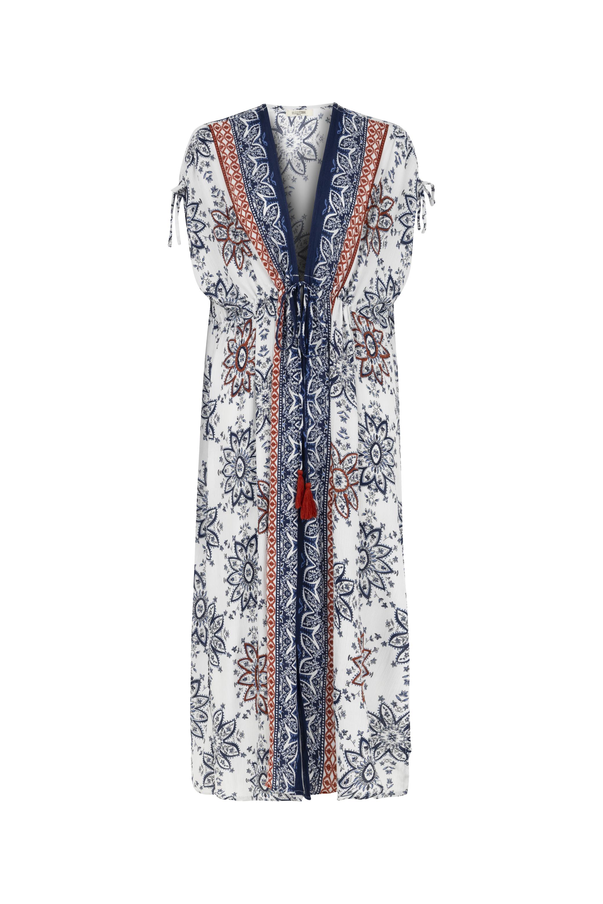 ETNİK DESENLİ PLAJ KİMONO