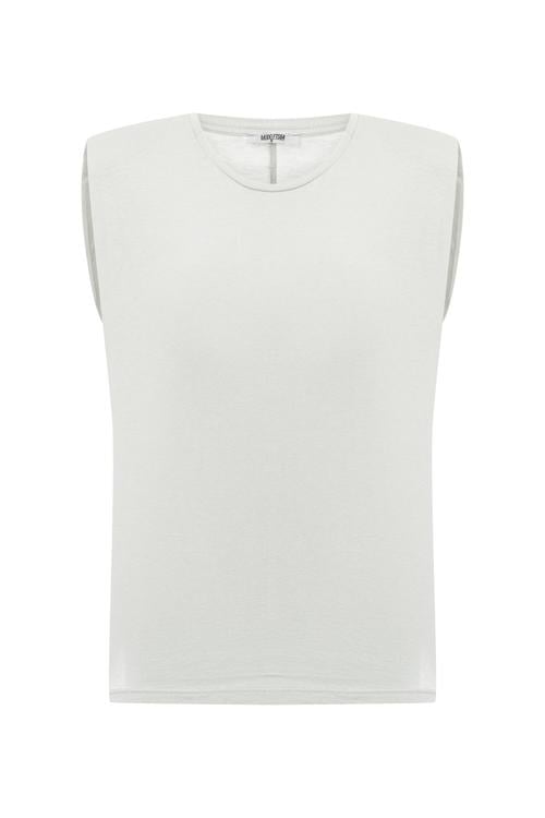  VATKALI BİSİKLET YAKA KOLSUZ T-SHIRT