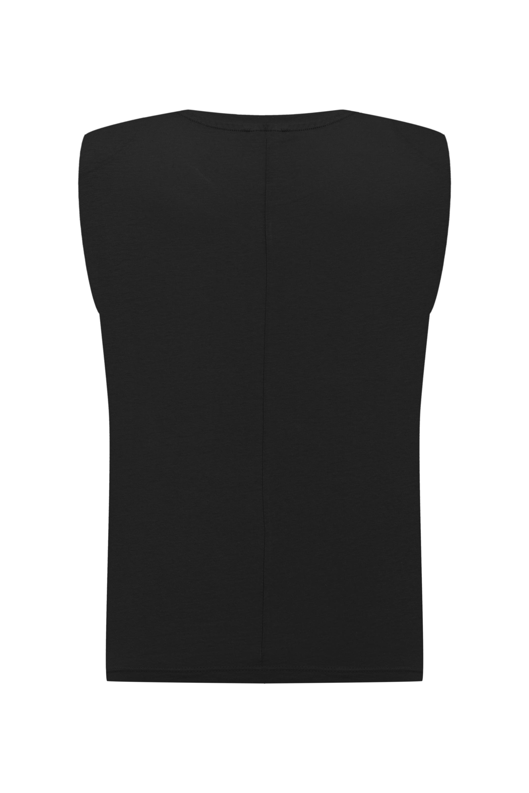 VATKALI BİSİKLET YAKA KOLSUZ T-SHIRT