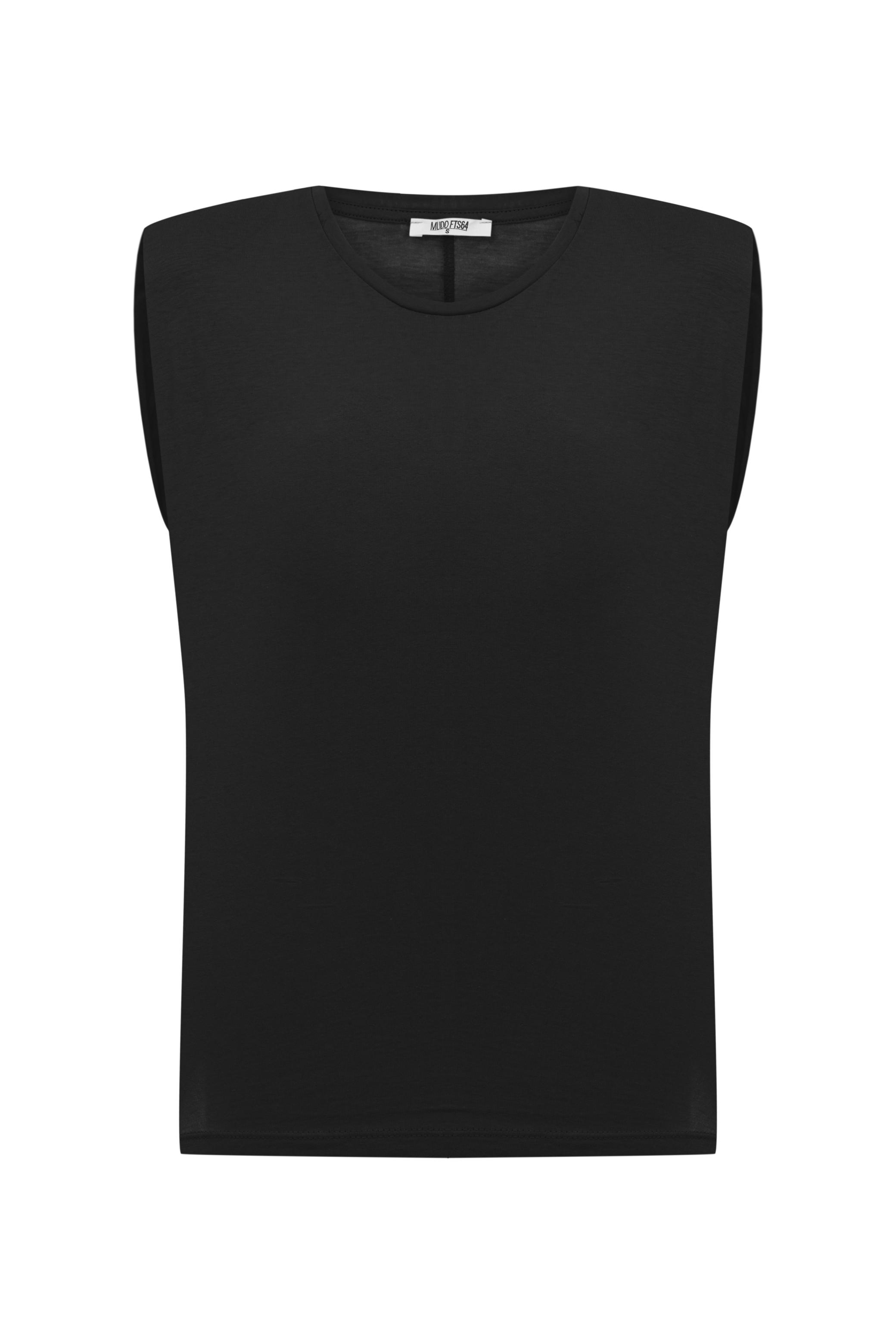 VATKALI BİSİKLET YAKA KOLSUZ T-SHIRT