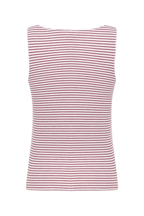  ÇİZGİLİ U YAKA KOLSUZ ATLET